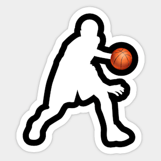 Basketball (in white) Sticker